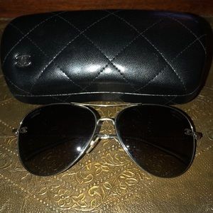 CHANEL aviator sunglasses